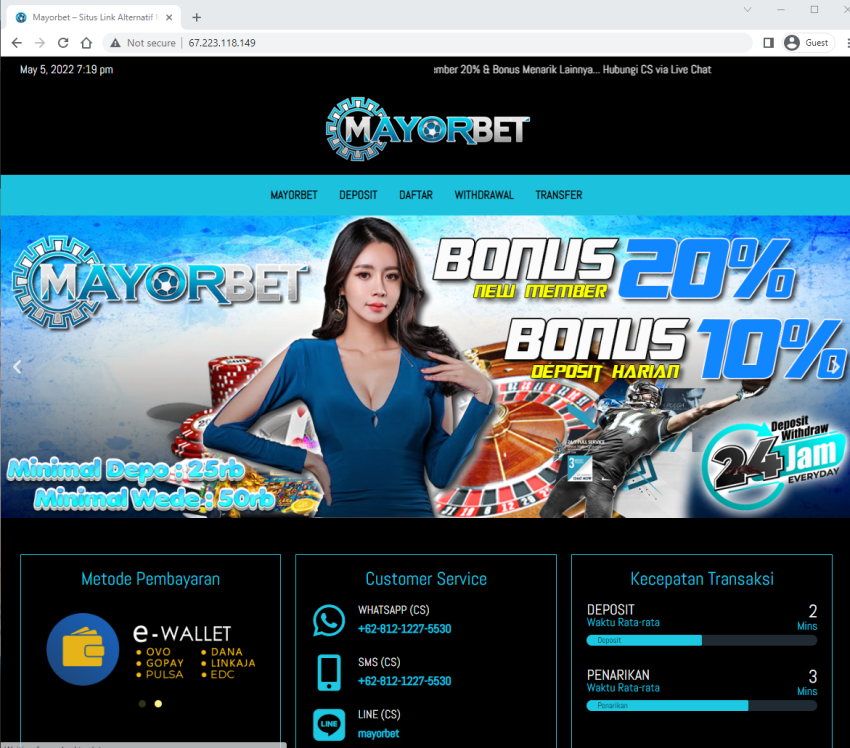 Daftar Website Bandar Live Casino Online poker 88 online terkini Terpercaya 2022 Mayorbet